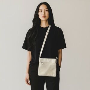 Danier White Crossbody Leather Bag. Like new